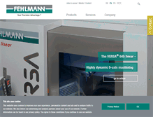 Tablet Screenshot of fehlmann.com